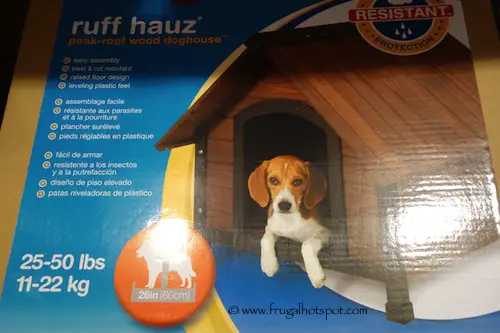 costco dog house wood