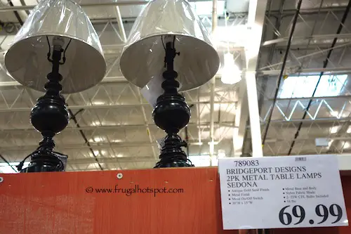 Bridgeport Designs Sedona Metal Table Lamp Set of 2 Costco Price
