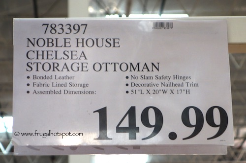 Noble House Chelsea Storage Ottoman Costco Price