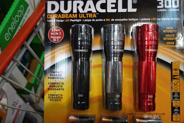 Duracell Durabeam Ultra 3-Pack LED Flashlights 300 Lumens Each Costco