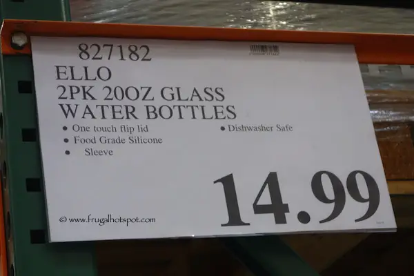 Ello Glass Water Bottle 2-Pack Costco Price