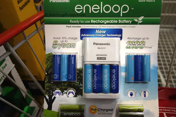 Panasonic Eneloop Rechargeable Batteries + Charger Costco