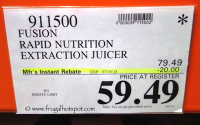 Jason Vale Fusion Juicer Costco Price