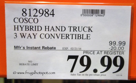 Cosco 3-in-One Max Convertible Hand Truck Costco Price