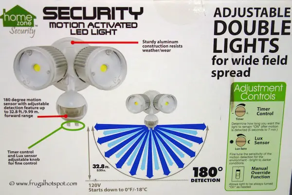Home Zone Security Motion Activated LED Light Costco