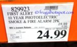 Costco Sale Price: First Alert Photoelectric Smoke & Fire Alarm 2-Pack