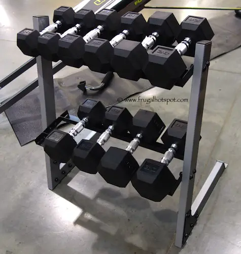 CAP 200 LB Dumbbell Set with Rack Costco