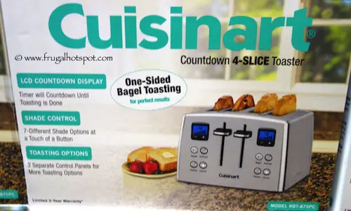 Cuisinart Countdown 4 Slice Toaster RBT-875PC Costco