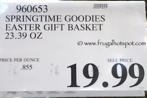 Springtime Goodies Easter Gift Basket 23.39 oz Costco Price