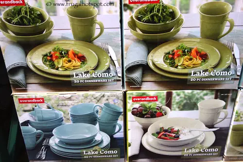 Over and Back Lake Como 20-Piece Dinnerware Set Costco