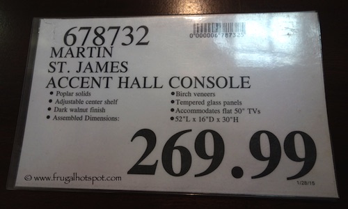 Martin St. James Accent Hall Console Costco Price