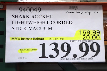 Shark Rocket Ultra-Light Upright Corded Vacuum Costco Price