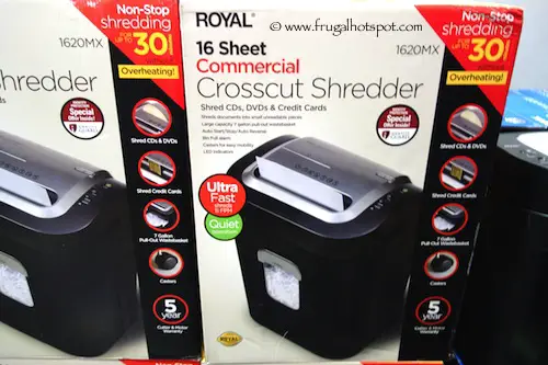 Royal 16 Sheet Commercial Crosscut Shredder Costco