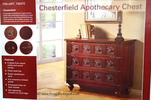 SteinWorld Chesterfield Apothecary Chest Costco
