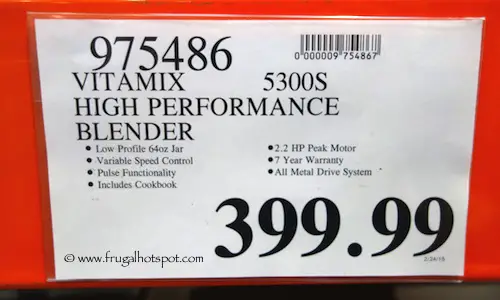 Vitamix 5300 High Performance Blender Costco Price