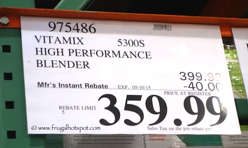 Vitamix 5300S High Performance Blender Costco Price