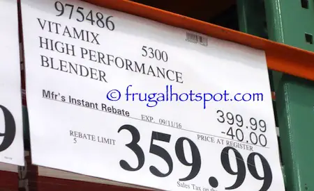  Vitamix 5300 High Performance Blender Costco Price | Frugal Hotspot