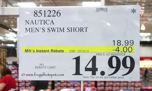 Nautica Men's Swim Short Costco Price