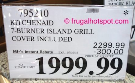 KitchenAid 7-Burner Island Grill Costco Price | Frugal Hotspot