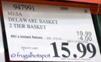 Mesa Delaware 2 Tier Basket Costco Price | Frugal Hotspot