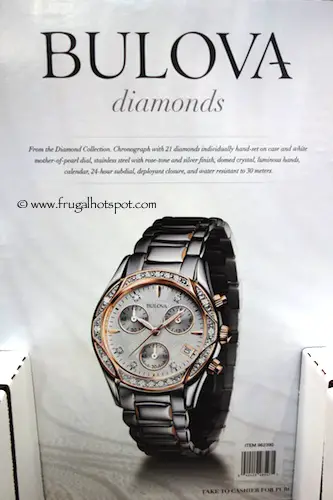 Bulova Diamonds Ladies Two-Tone Rose Chronograph Watch Costco