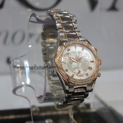 Bulova Diamonds Ladies Two-Tone Rose Chronograph Watch Costco