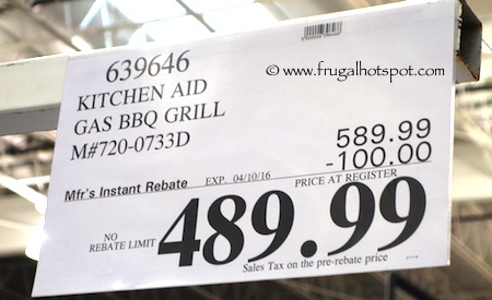 KitchenAid Gas BBQ Grill (#720-0733D) Costco Price / Frugal Hotspot