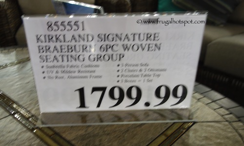 Kirkland Signature Braeburn 6 Piece Woven Seating Group Set Costco Price