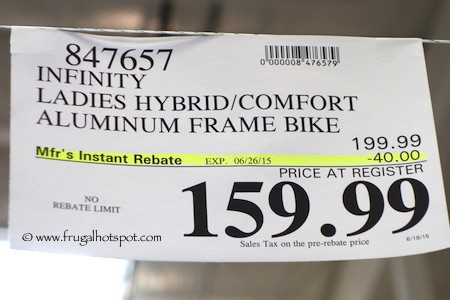Infinity Hybrid Comfort Bicycle Costco PRice