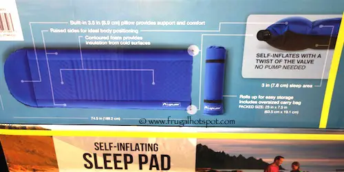 Lightspeed Self-Inflating Sleeping Pad Costco