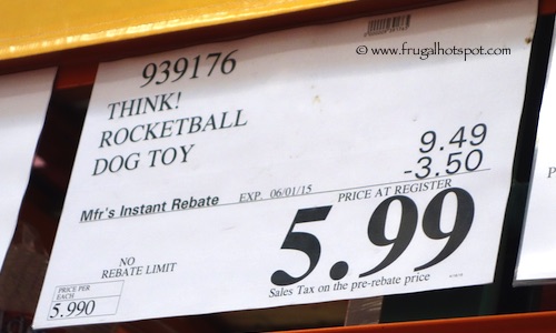 Think! Rocket Ball Dog Toy Costco Price