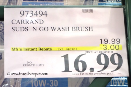 AutoSpa Suds N Wash Brush Set Costco Price