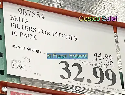 Brita Filters 10 pack | Costco Sale Price | Item 987554
