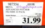 Costco Sale Price: Brita Pitcher Advanced Replacement Filters 10-Pack 