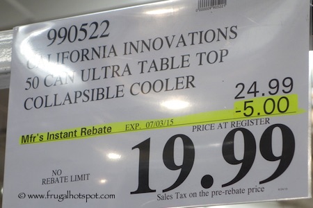 California Innovations Ultra Tabletop Collapsible Cooler Costco Price