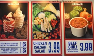 Costco Food Court Chili, Chicken Caesar Salad, Frozen Yogurt