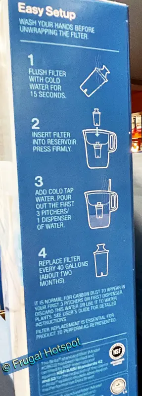 Directions | Brita Advanced Filters 10 pack | Costco Item 987554