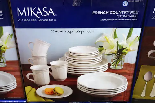 Mikasa French Countryside Stoneware 20 Piece Dinnerware Set Costco