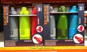 Lifetime 3-Pack Silicone Water Bottles Costco