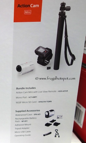 Sony HDR-AZ1VR Action Camcorder Bundle Costco #989781