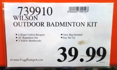 Wilson Outdoor Badminton Set Costco Price