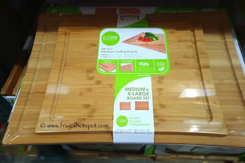 Core Home Daffodil 2-Pack Bamboo Cutting Boards Costco