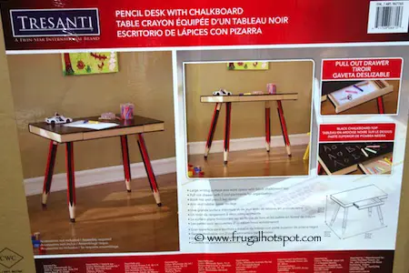 Tresanti Pencil Desk with Chalkboard Top Costco