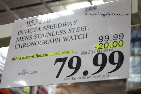 Invicta Speedway Mens Chronograph Watch Costco Price