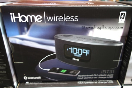 iHome iBT31 FM Stereo Bluetooth Clock Radio Costco