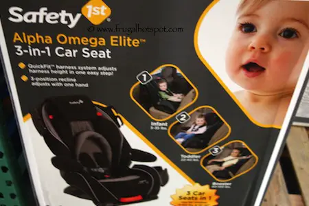 Safety First Alpha Omega Elite 3-in-1 Car Seat Costco