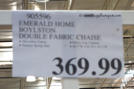 Emerald Home Boylston Double Chaise Lounge Costco Price