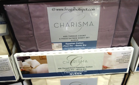 Charisma Sateen Sheet Set 6-Piece Queen Size Costco