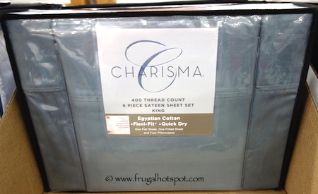 Charisma Sateen Sheet Set 6-Piece King Size Costco