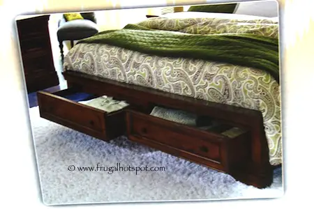 Universal Furniture Broadmoore Charlotte King or Queen Bed with Storage Drawers Costco